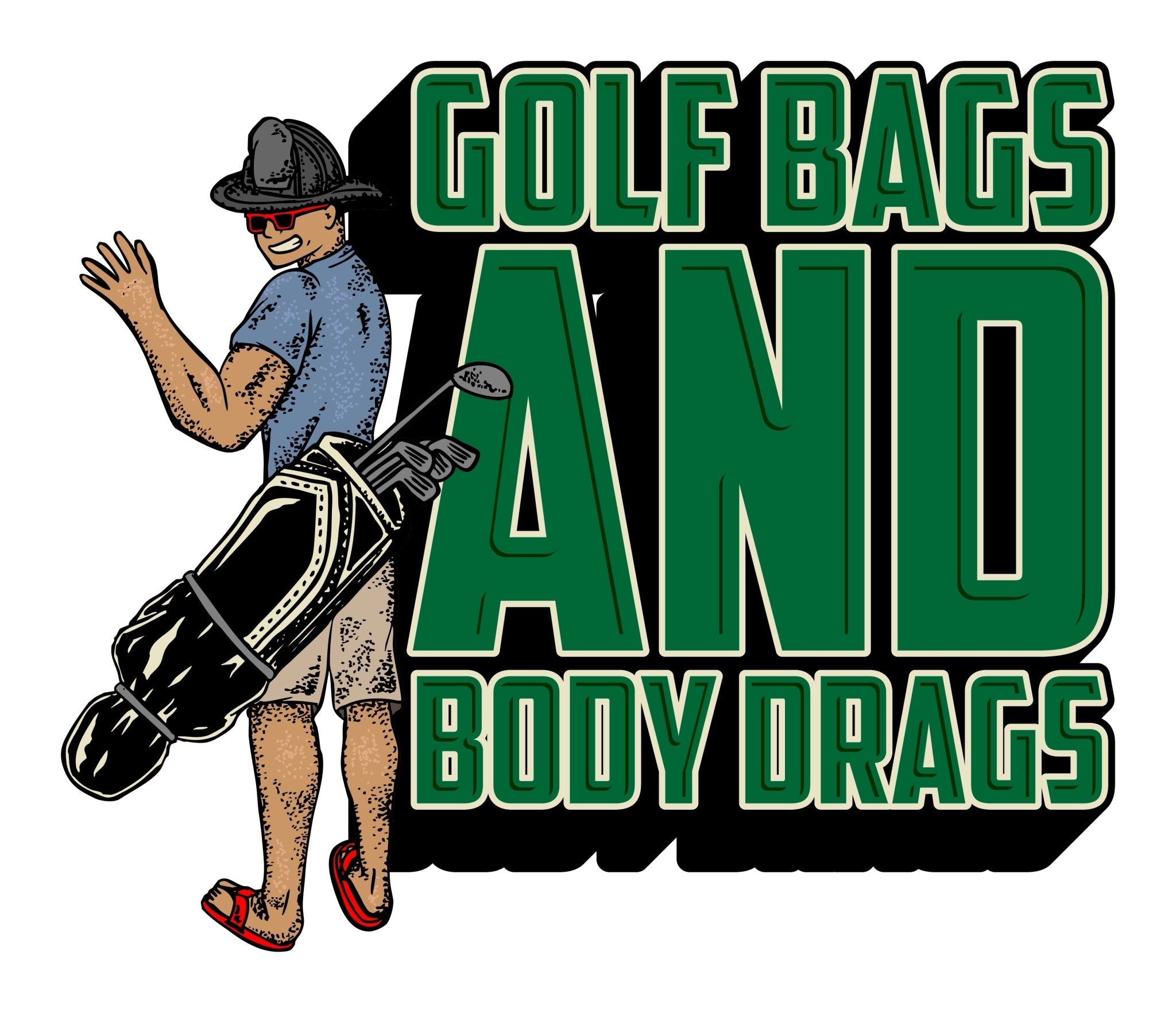 Golf Bags & Body Drags Slap (4 inch) - Flip Flop Firefighter