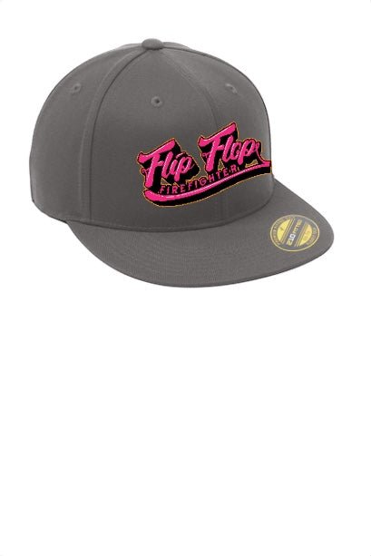 Port Authority Flex fit 210 Flat bill hat - Flip Flop Firefighter