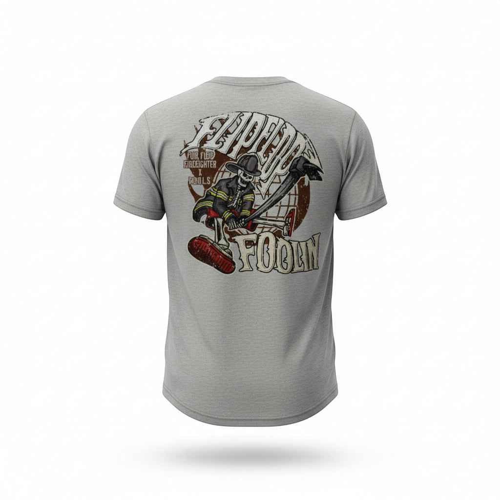 Flip Flop Foolin Short Sleeve T-Shirt - Flip Flop Firefighter