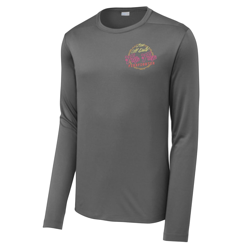 Flip Flop Firefighter Long Sleeve Performance Shirt - Flip Flop Firefighter