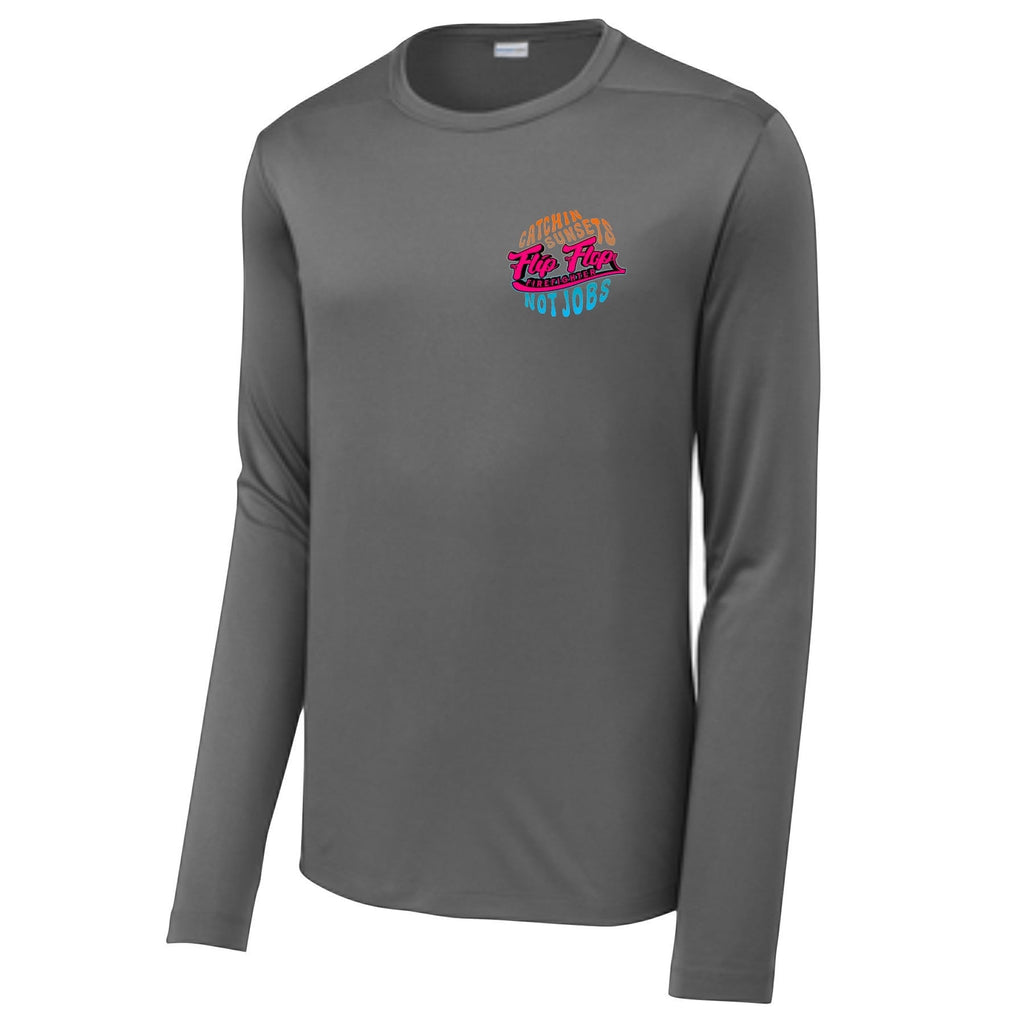 Flip Flop Firefighter Long Sleeve Performance Shirt - Flip Flop Firefighter