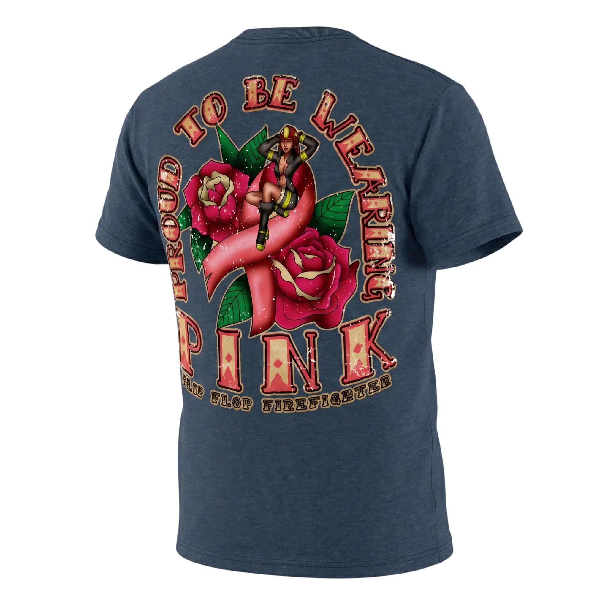 Flip Flop FF Breast Cancer T-shirt - Flip Flop Firefighter