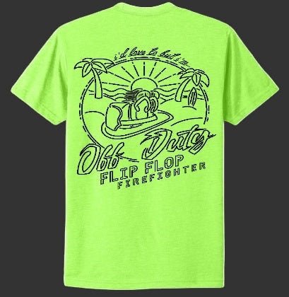Off Duty Black Out T-Shirt - Flip Flop Firefighter
