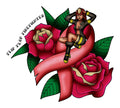 Flip Flop Firefighter (Breast Cancer) Awareness Ribbon Sticker - Flip Flop Firefighter