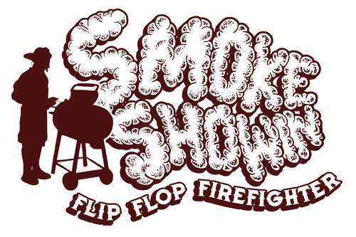 4” Smoke Showin' Sticker - Flip Flop Firefighter