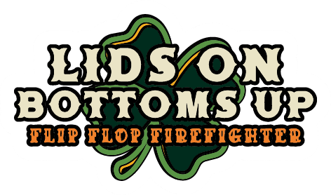 Lids On St Paddy's Sticker - Flip Flop Firefighter