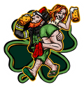 Flip Flop Firefighter St Patricks Day Graphic Sticker - Flip Flop Firefighter