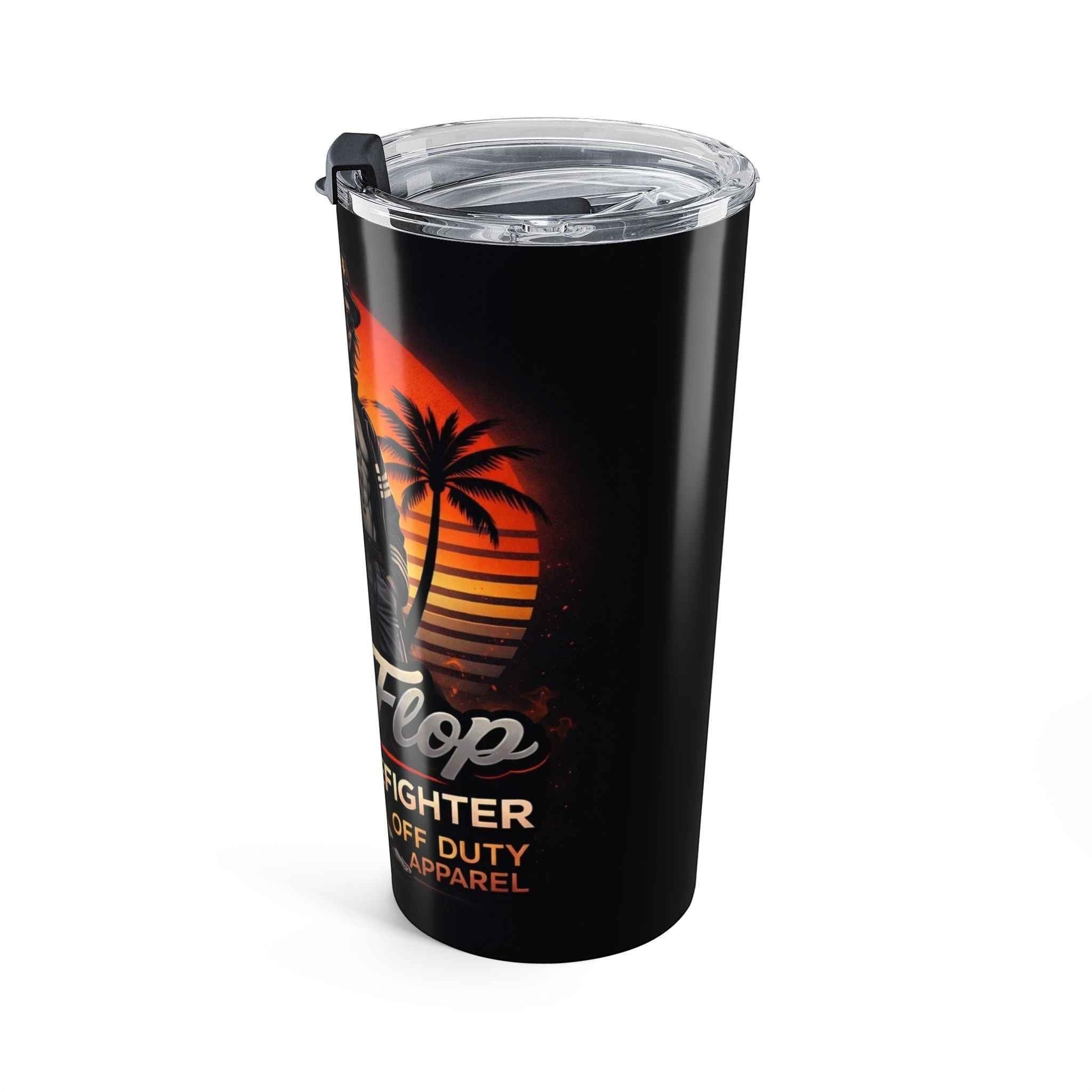 Firefighter Beach Vibes 20oz Tumbler - Flip Flop Firefighter