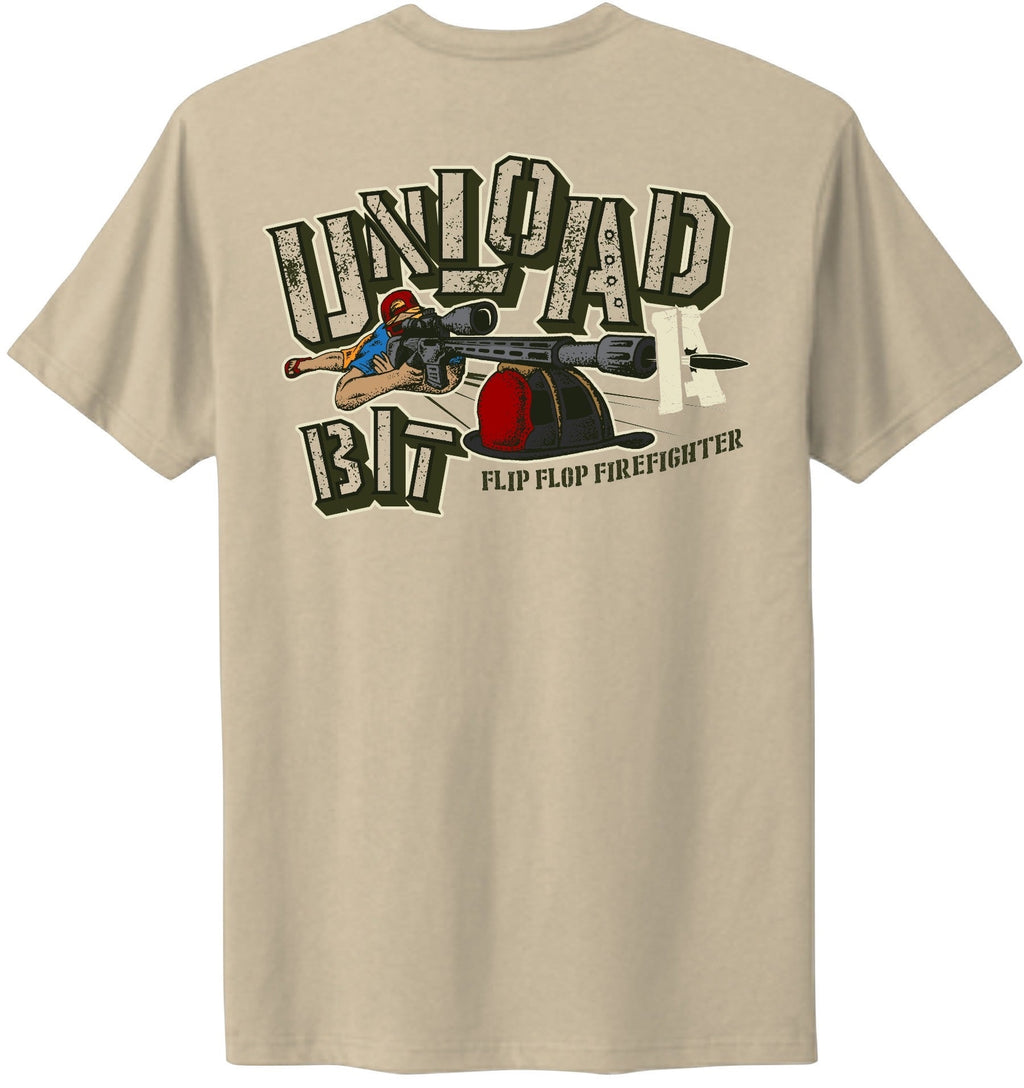 Unload A Bit Graphic T-Shirt - Flip Flop Firefighter