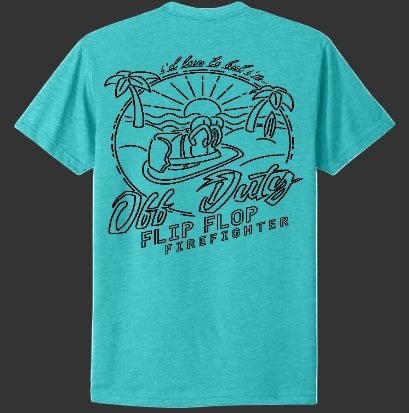 Off Duty Black Out T-Shirt - Flip Flop Firefighter