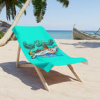 Flip Flop Firefighter On Deck Fishing Beach Towel - Flip Flop Firefighter