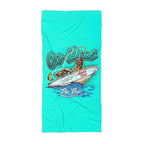 Flip Flop Firefighter On Deck Fishing Beach Towel - Flip Flop Firefighter