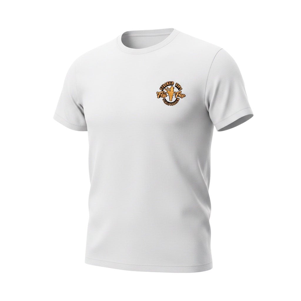 Stacked Tips Graphic T-Shirt - Flip Flop Firefighter