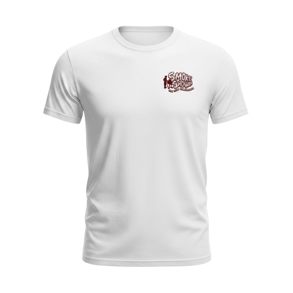 Smoke Showin Graphic Crewneck T-Shirt - Flip Flop Firefighter