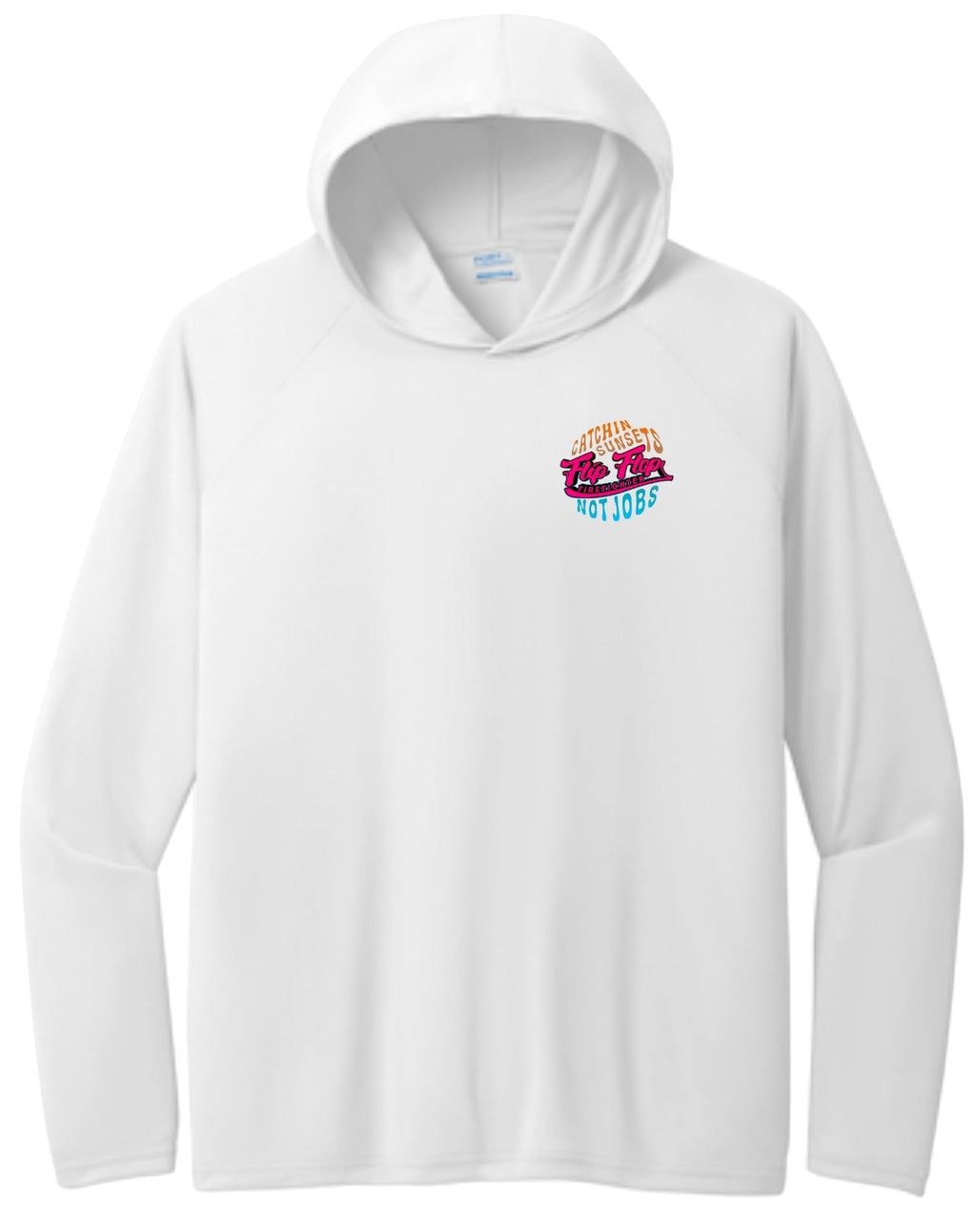 Flip Flop Firefighter Catchin Sunsets Not Jobs Performance Hoodie - Flip Flop Firefighter