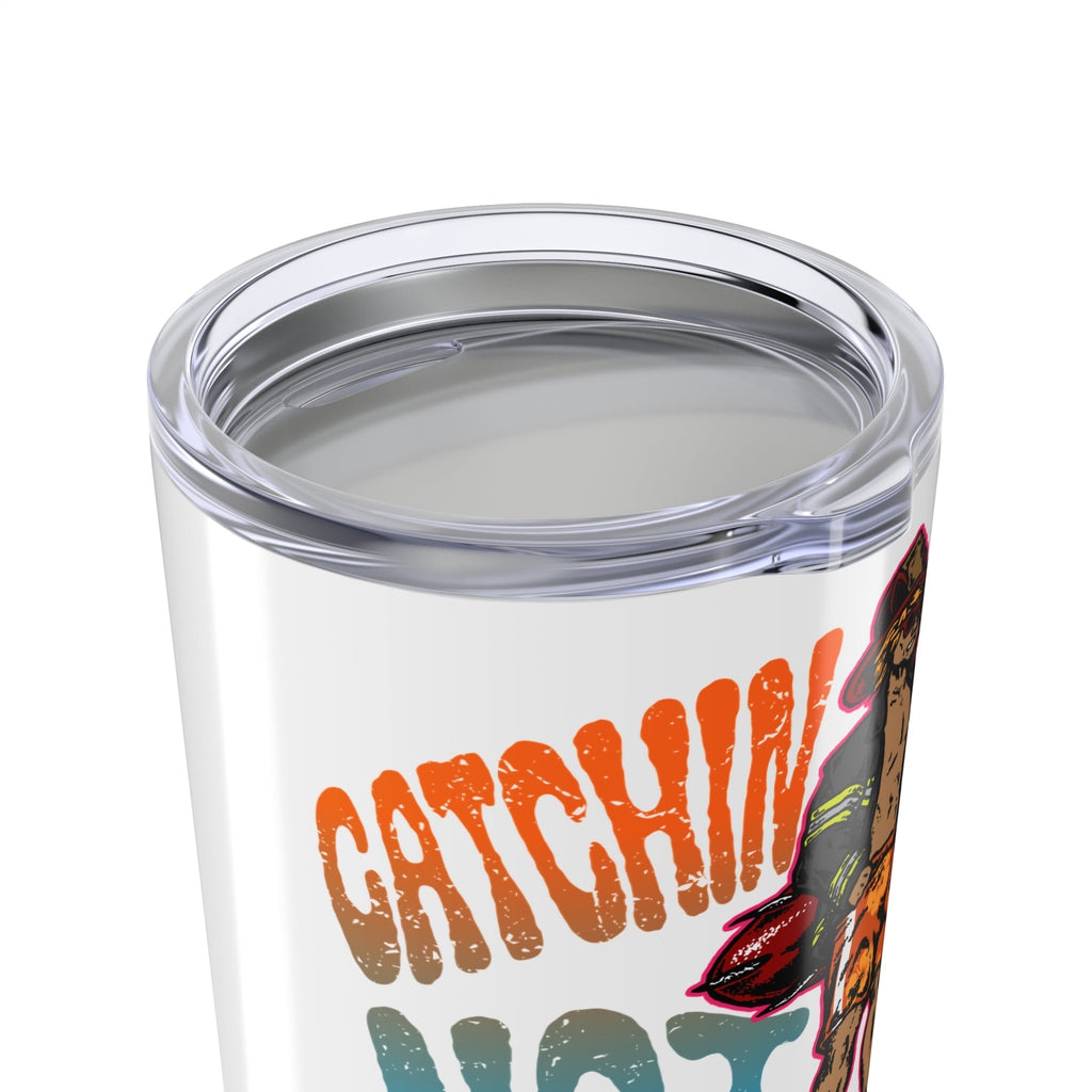 Catchin Sunsets Tumbler (White 20oz) - Flip Flop Firefighter
