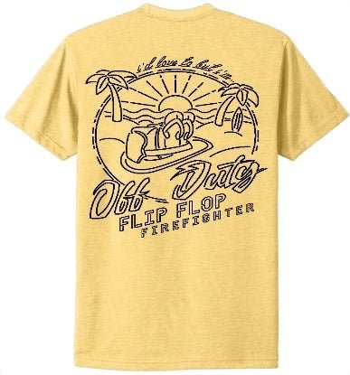 Off Duty Black Out T-Shirt - Flip Flop Firefighter
