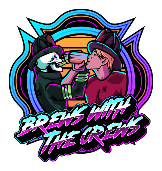 Brews With The Crews Sticker 2